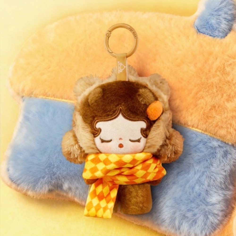 POP BEAN Fluffy & Cozy Series-Plush Pendant - Skullpanda Snug Scarf
